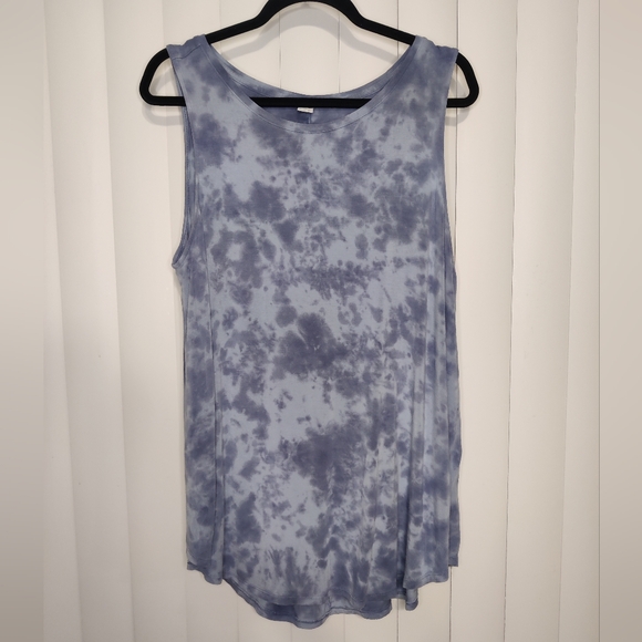 Old Navy Tops - Old Navy Blue Tie-dye high neck tank top size L